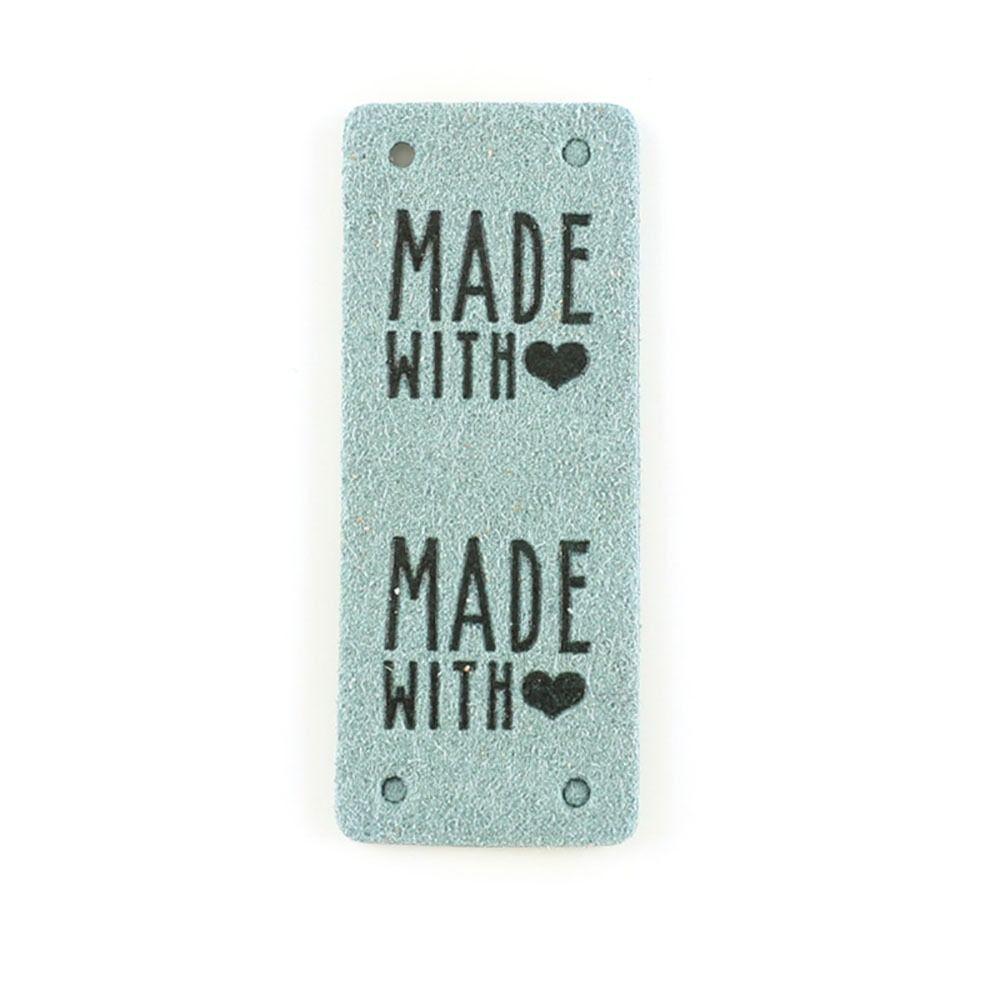 20Pcs Knitting Accessories Embossed Tag Sewing Embellishment Garment Labels Faux Leather Label  Bags