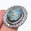 Labradorite Gemstone 925 Sterling Silver Jewelry Ring Size 7