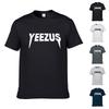 Классическая мужская футболка с коротким рукавом с надписью Yeezus из премиальной смесовой ткани