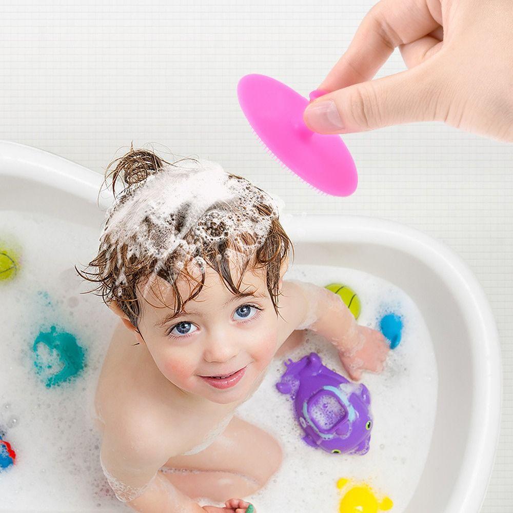 Safety Infant Care Product Hair Cleaning Brush Massage Brush Baby Bath Brush Shampoo Brush