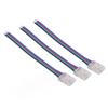 10pcs 4PIN COB LED Connectors 10mm Wire to Strip Connectors RGB Light Connectors  For Home Party