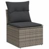 VidaXL Salon de Jardin avec Coussins 10 pcs, Canapés de Terrasse, Ensemble de Meubles de Patio, Mobilier d'Extérieur, Gris 3220659