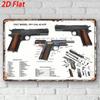 Ретро Colt Gun Metal Настенный плакат Винтажный декор для дома Жестяная табличка Винтажное искусство