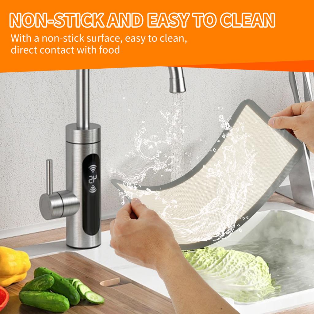 5Pcs Silicone Mats for Freeze Dryer Reusable Silicone Baking Sheet Non-stick Air Fryer Trays Liners Kitchen Baking Utensils