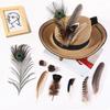 40/48Pcs Assorted Mixed Feathers 6 Styles Peacock Feathers Pheasant Plumage  Handmade Dream Catcher