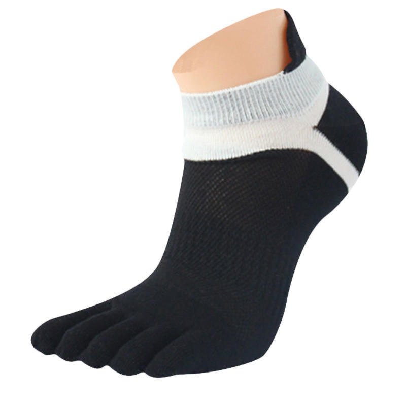 1 Pair MenMesh Meias Sports Running Five Finger Toe Socks