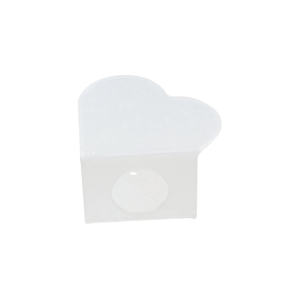 Multi-purpose Acrylic Transparent Palette Reusable Portable Paint Palette Handheld Heart-shaped Foundation Mixing Palette Men