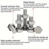 560-piece stainless steel hex bolt, nut, spring, and washer set, M3, M4, M5, and M6, lengths ranging from 10mm to 40mm.