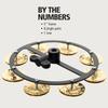 MEINL Percussion Headliner Series Hihat Tambourine Hammered Brass 1 row HTHH1B-BK []