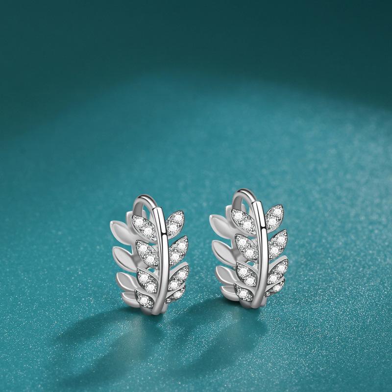 Корейская версия тех же универсальных модных серег с пряжкой в виде колоса из циркона, женские серьги высокого качества, нишевый дизайн класса люкс