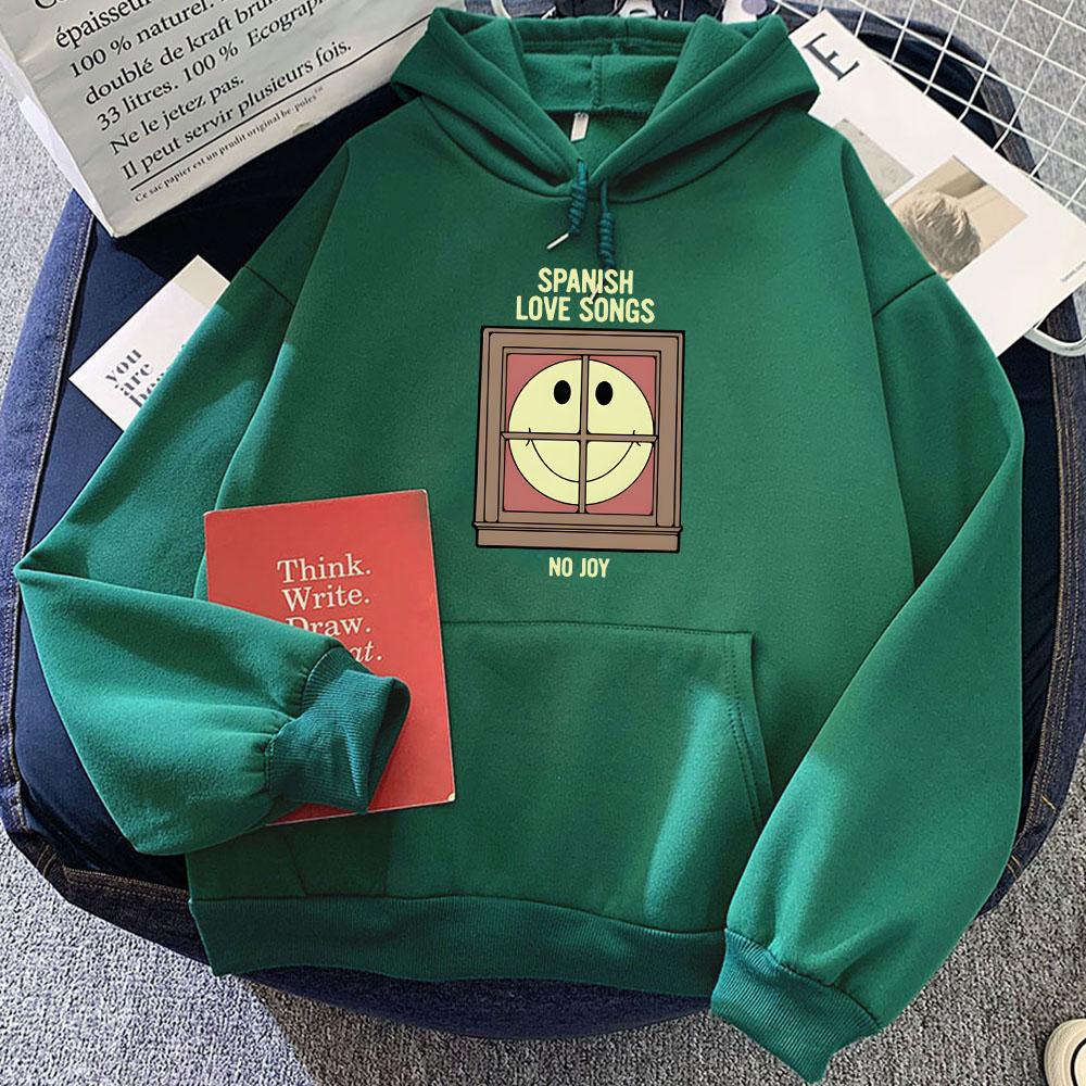 Streetwear Hip Hop Unisex Hoodies Spanish Love Songs Band Printing Sweatshirts Ropa Mujer Sudaderas Graphic Hoody