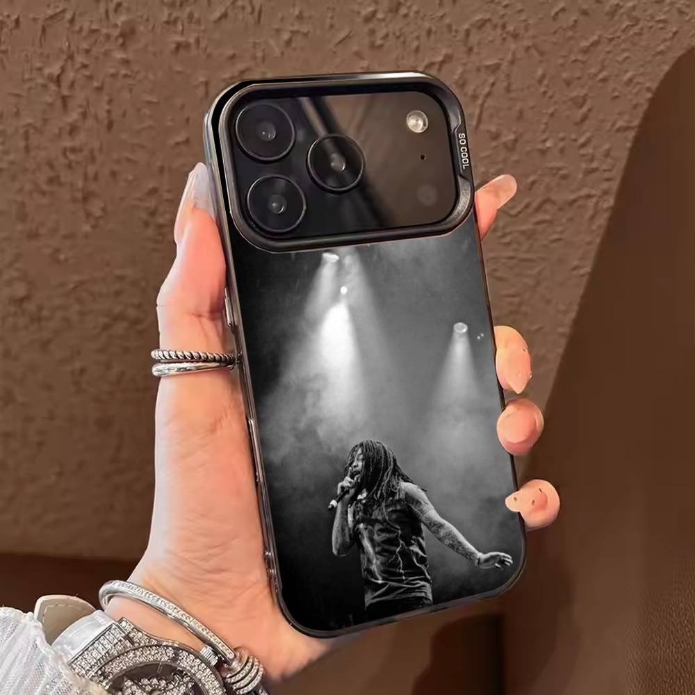 Чехол для телефона с изображением рэпера waka flocka flame для iPhone 17,16,15,14,13,12,11, Pro Max, Plus, Конфетный серебристый чехол