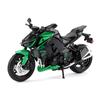 1/12 Scale Kawasaki Z1000 Street Cars Motorcycle Diecast Model Car Alloy Metal Shock Absorption Sound Light Simulation Motors for Boys