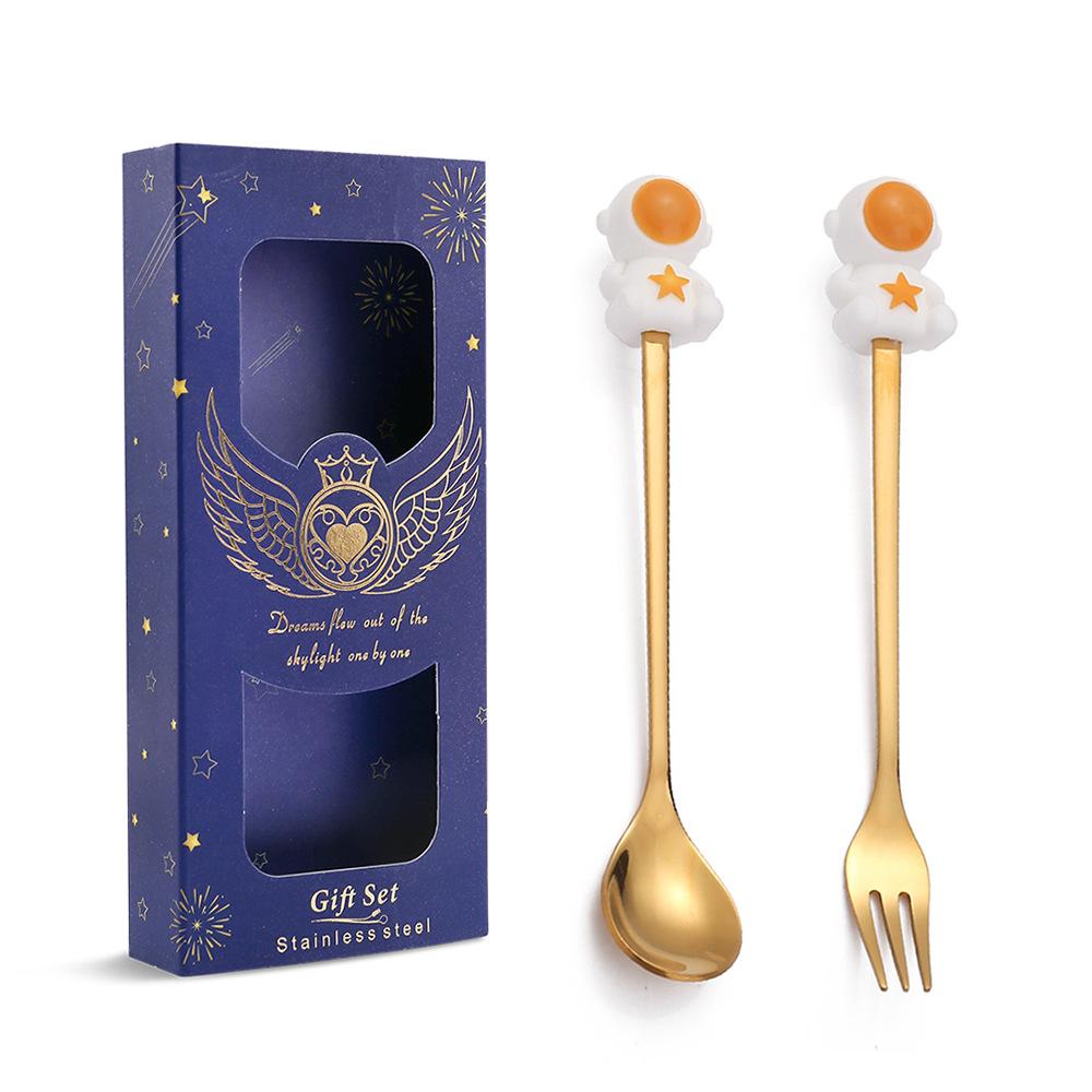 HANYANG 410 Stainless Steel Cutlery Home Hotel Use Cute Spoon Fork Western Cutlery