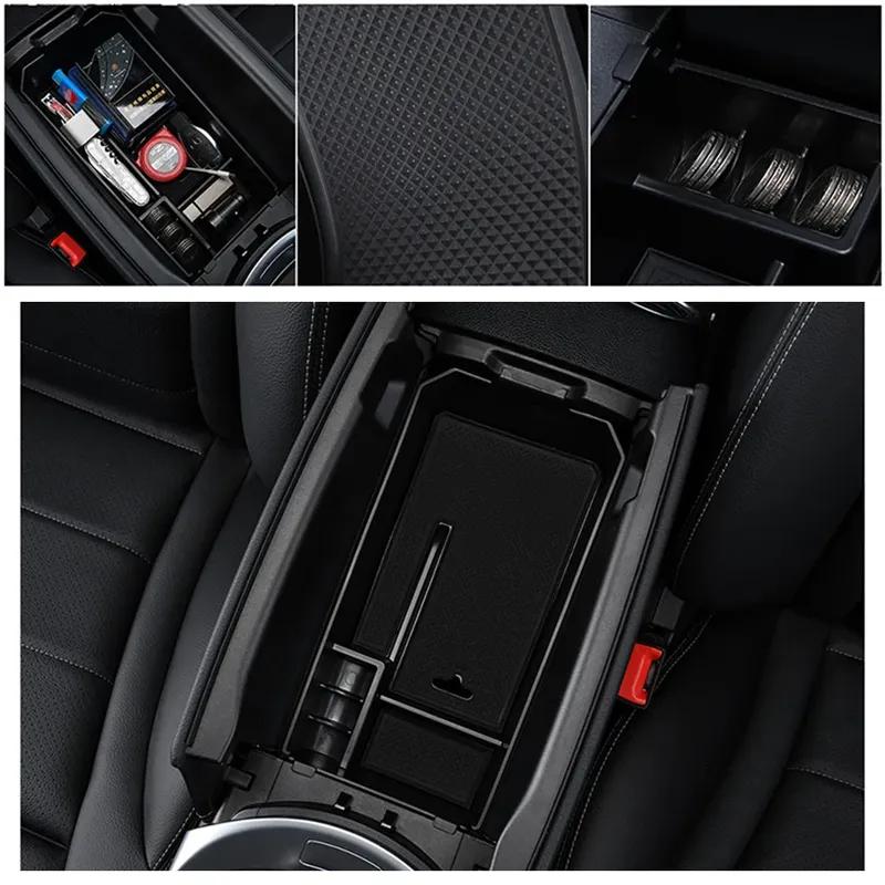 Armrest Box Storage For Mercedes Benz GLC C Class MB W205 C205 S205 C253 X253 Car Central Control Console Box Sundries Packing