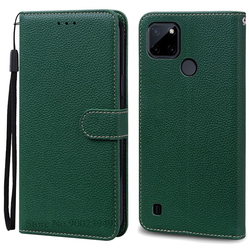 Чехол C21y/C21y для Realme C21Y, кожаный чехол-кошелек, откидная крышка для Realme C25Y, силиконовый чехол-книжка, чехол-кошелек, Fundas