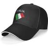 Италия Italy Итальянский Флаг Шляпа-Бутерброд Регулируемая Бейсболка Кепка Подходит Мужчинам и Женщинам Папины Кепки