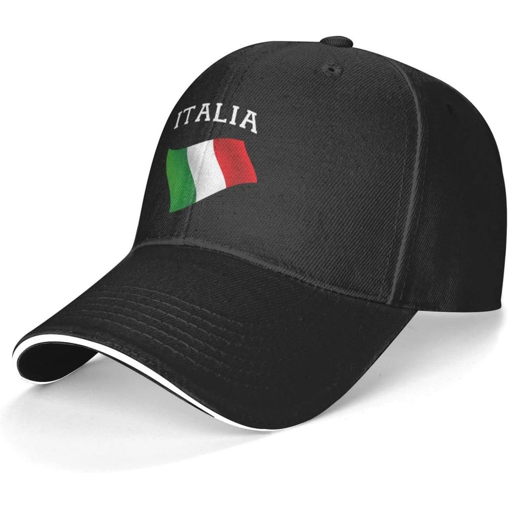 Италия Italy Итальянский Флаг Шляпа-Бутерброд Регулируемая Бейсболка Кепка Подходит Мужчинам и Женщинам Папины Кепки