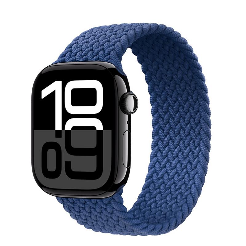 Ремешки Для Apple watch bands 44мм 45мм 40мм 41мм 49мм 46мм 42мм Плетеный Solo Loop Correa браслет iwatch Серии 11 10 9 7 8 SE 6