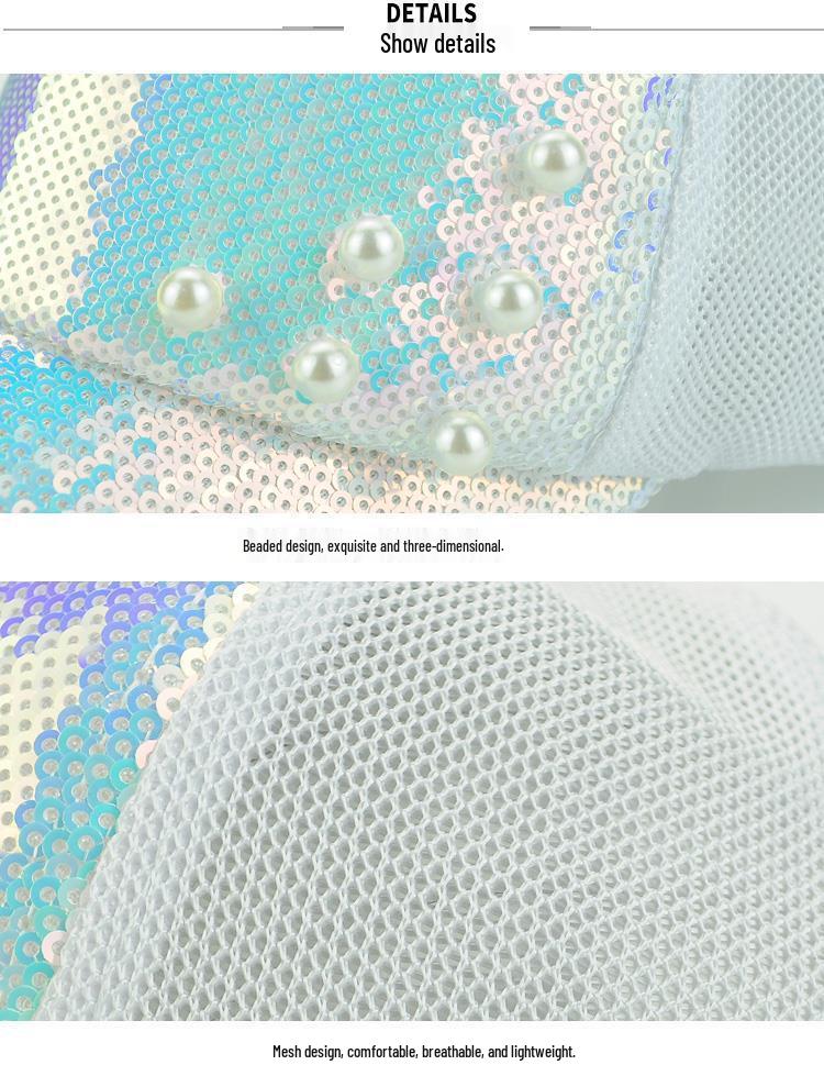 Женская модная кепка-утка с пайетками и бисером - Весенне-осенняя солнцезащитная шляпа