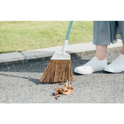 Yamazaki Sangyo Веник из папоротника 2989.jp+ Садовый веник, Короткая ручка, Маленький, Длина 81 см, 175222