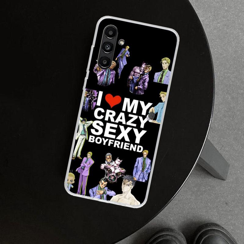 Чехол для телефона JoJo Кира Йошикаге Killer Queen для Samsung Galaxy A17 A16 A26 A36 A56 A57 A37 A15 A25 A35 A55 A14 A24 A34 A54
