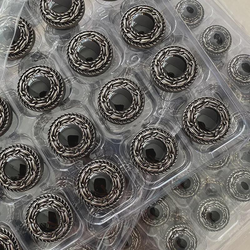 Yisen ESSTUDIO шерстяное кашемировое твидовое пальто в стиле ретро с металлическими пуговицами