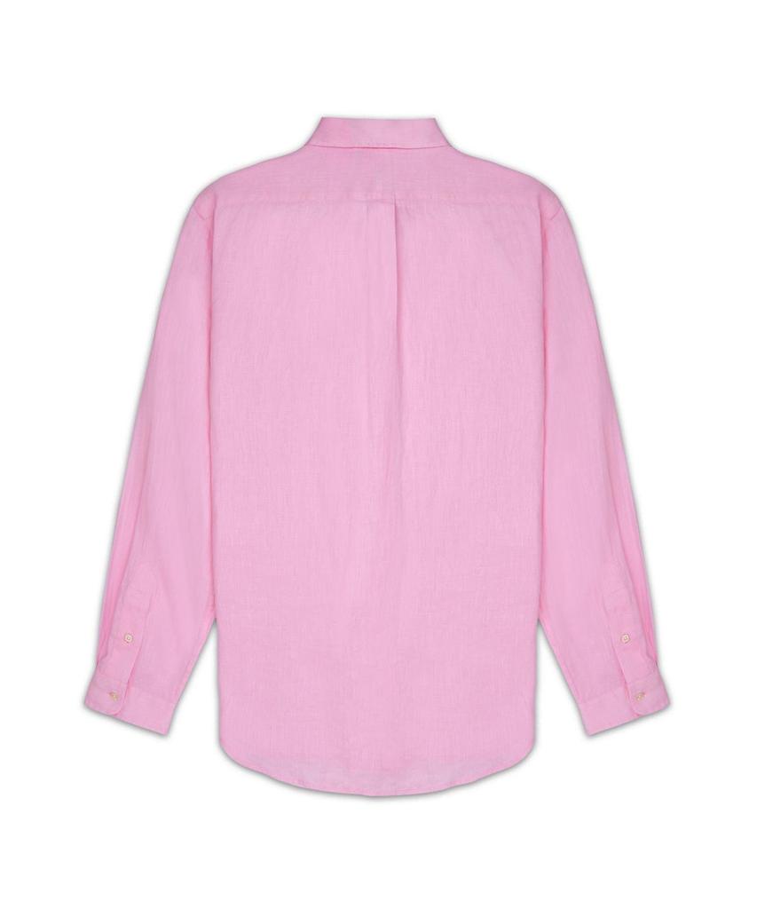 POLO RALPH LAUREN Custom Fit Linen Shirt - Pink