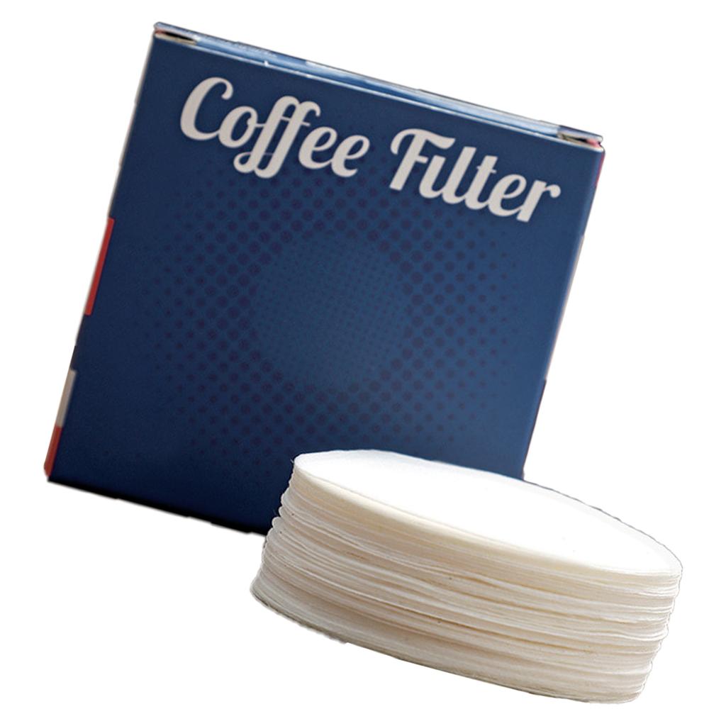 100Pcs Not Decolorant Coffee Filter Papers for Espresso Machine Handle Heat Resistant Coffee Filters Accessories