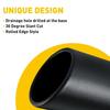 Universal Black Stainless Steel Rear Car Round Exhaust Pipe Tail Muffler Tip