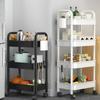 Hot Household Multi-layer Small Cart Storage Rack Floor To Floor Kitchen Bedroom Bathroom Storage Rack Storage Rack With Wheels