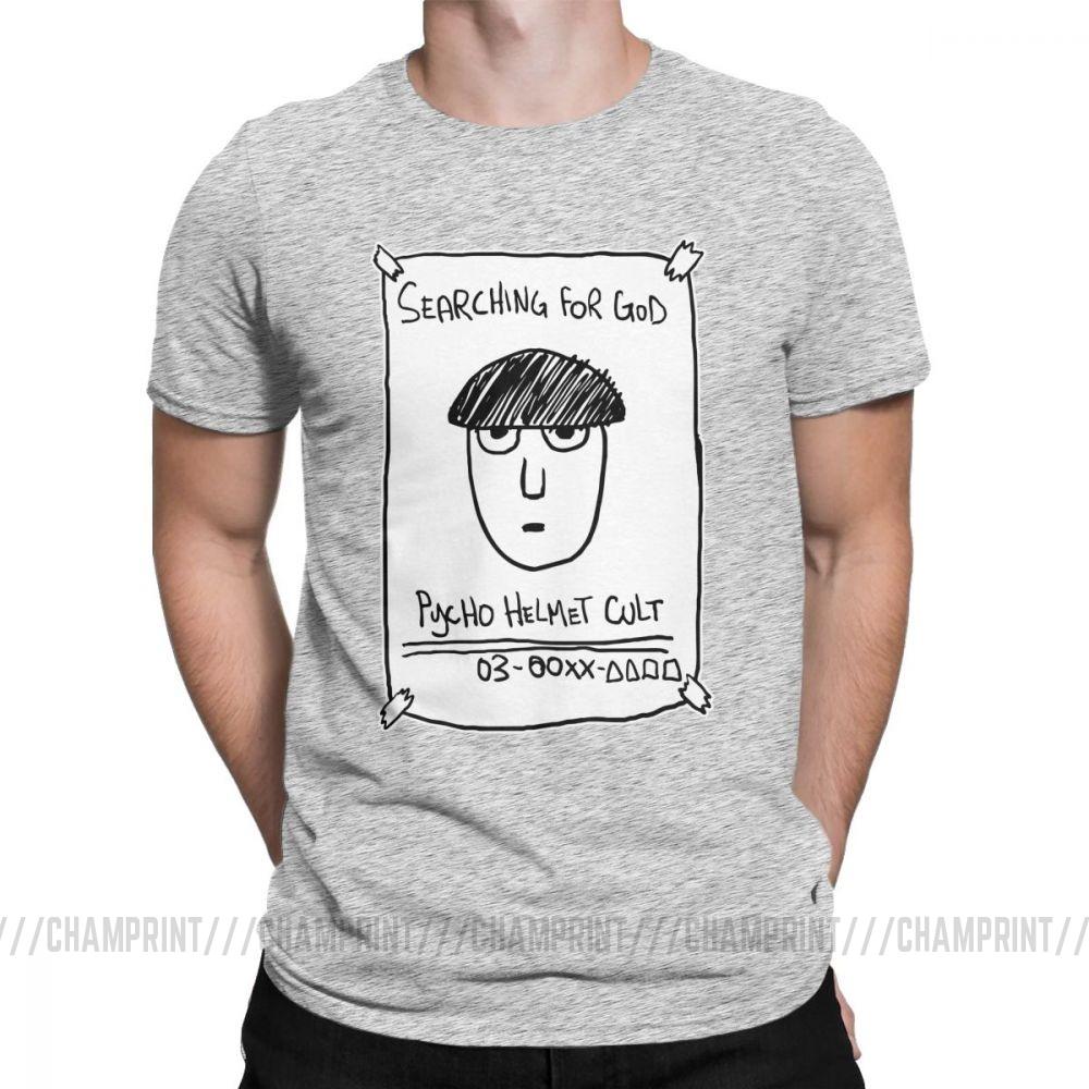 Fashion Mob Psycho 100 Where Is He T Shirt For Men Round Neck 100 Cotton