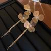 Tassel Long Earrings Butterfly Flower Tassel Earrings Niche Personality Earrings Fashionable Exaggerated Earrings