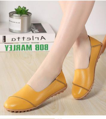 2024 Осень женские туфли на плоской подошве из натуральной кожи мокасины туфли балетки туфли женские туфли без застежек балетки мокасины женские 763