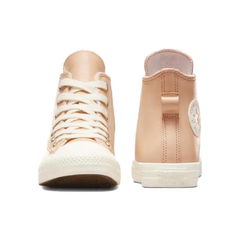 Converse Женские кожаные кеды Chuck Taylor All Star High 'Подкладка из искусственного меха   Epic Dune Egret' Женские
