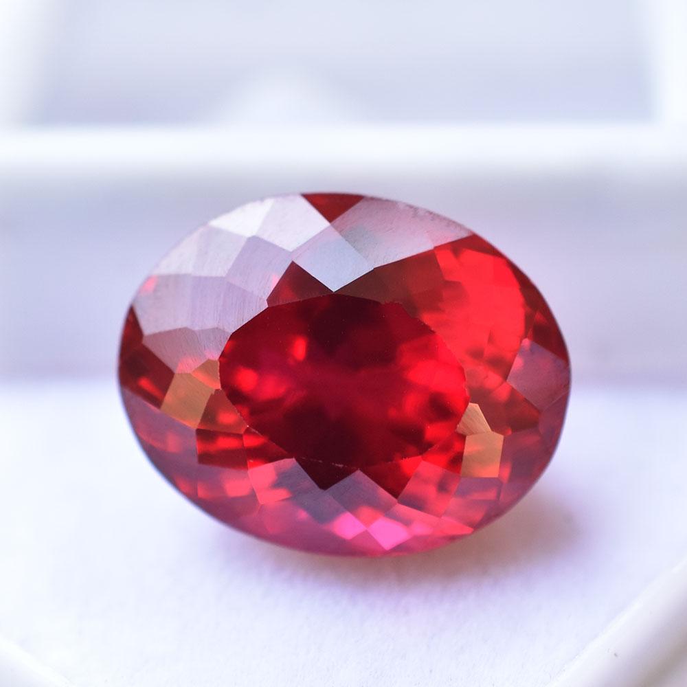 14 Ct Cushion Cut NATURAL Red Ruby Loose Gemstone For Anniversary