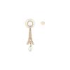 Dior Tribales Cd Logo Eiffel Tower Pendant Metal Earrings Women earrings Gold E2833WOMRS-D301