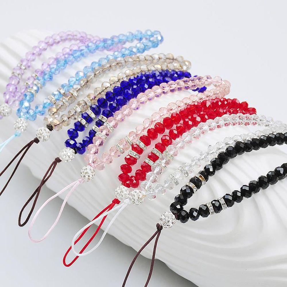 Charm Crystal Beads Mobile Phone Chain Mobile Phone Straps Crystal Phone Straps Phone Lanyards