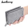 Мужской кошелек Baellerry из матовой кожи с отделениями для множества карт, монетницей на застежке и вертикальным зажимом для денег.