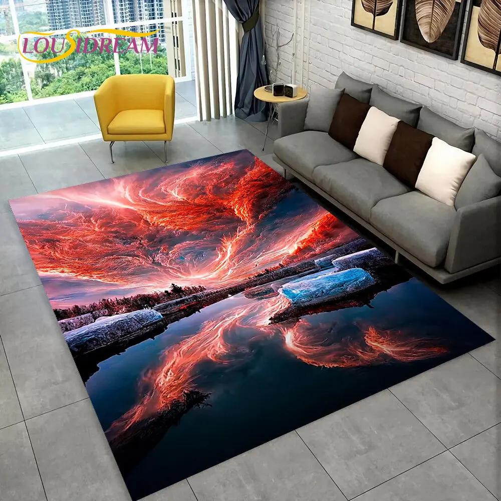 3D Natural, Tornado, Cloud Twister, большой коврик, ковер для гостиной, спальни, дивана, коврик для украшения, нескользящий напольный коврик