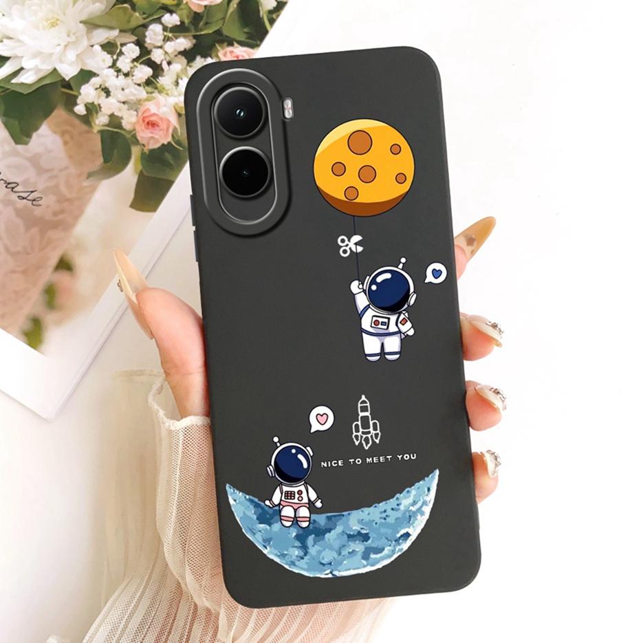 Для Xiaomi Poco M7 4G Чехол Милый Динозавр Астронавт Расписная Крышка Мягкий Силиконовый Чехол для Телефона Для Xiaomi Poco M7 Plus M7Plus 5G Сумки