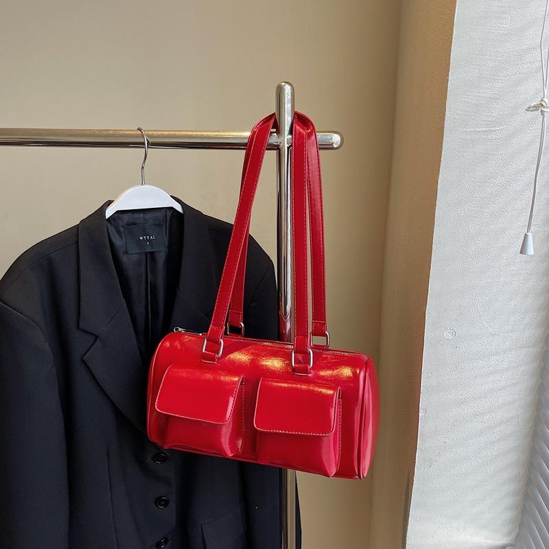 Stylish Niche Retro Portable Multi-pocket Small Bag Lady Feeling Literary and Elegant Commuter Messenger Bag