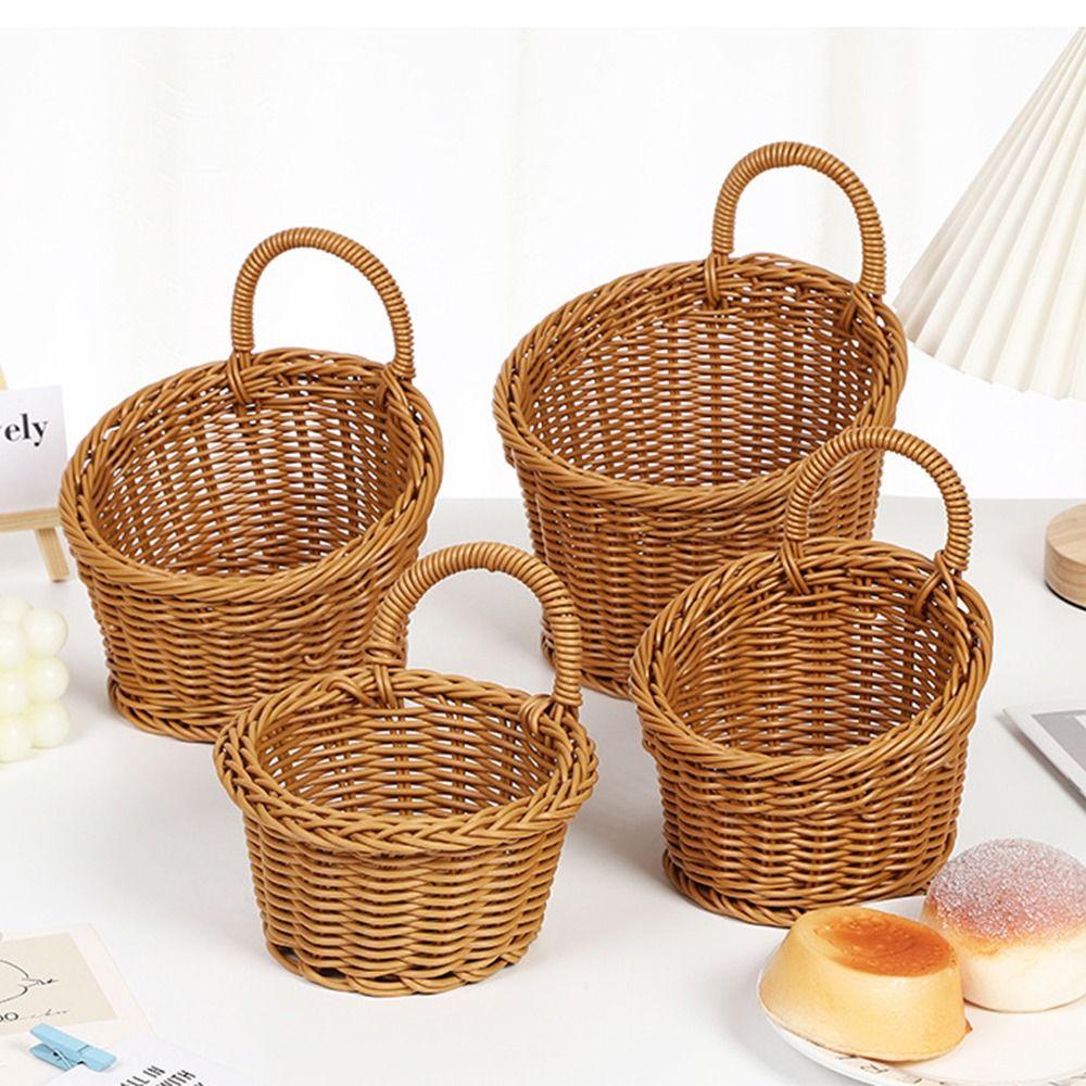 Plastic Vegetable Fruit Storage Baskets Hanging Wall Shelf Basket Garden Plant Baskets Home