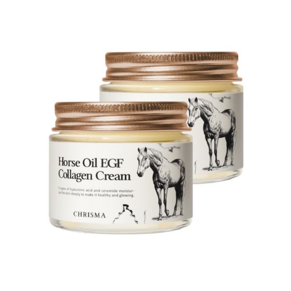Chrisma Derma Lab Horse Oil EGF Collagen Cream 70g 3ea