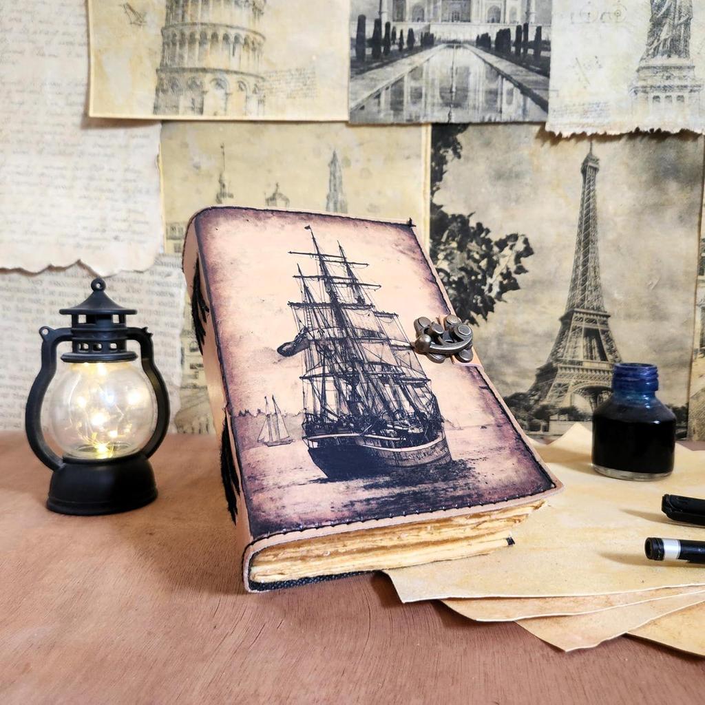 Leather Journal Book of Shadows Journal Gifts for Men and Women