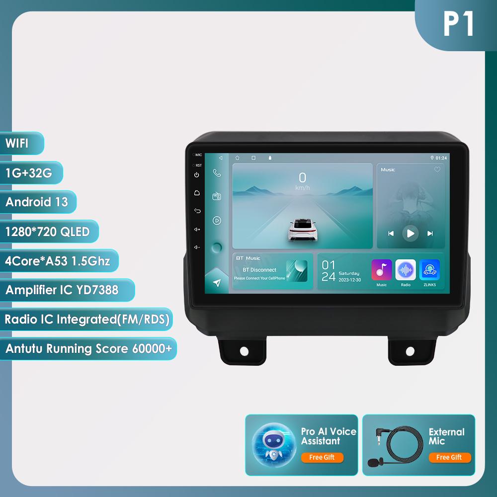 Hizpo 2din Android Автомагнитола для JEEP Wrangler JL 2018 2019 2020 2021 Gladiator Car Radio Мультимедиа Видео Плеер GPS Navi Carplay 4G RDS