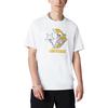 Men's Converse Skeleton Printing Knit Round Neck Short Sleeve White 10022195-A01