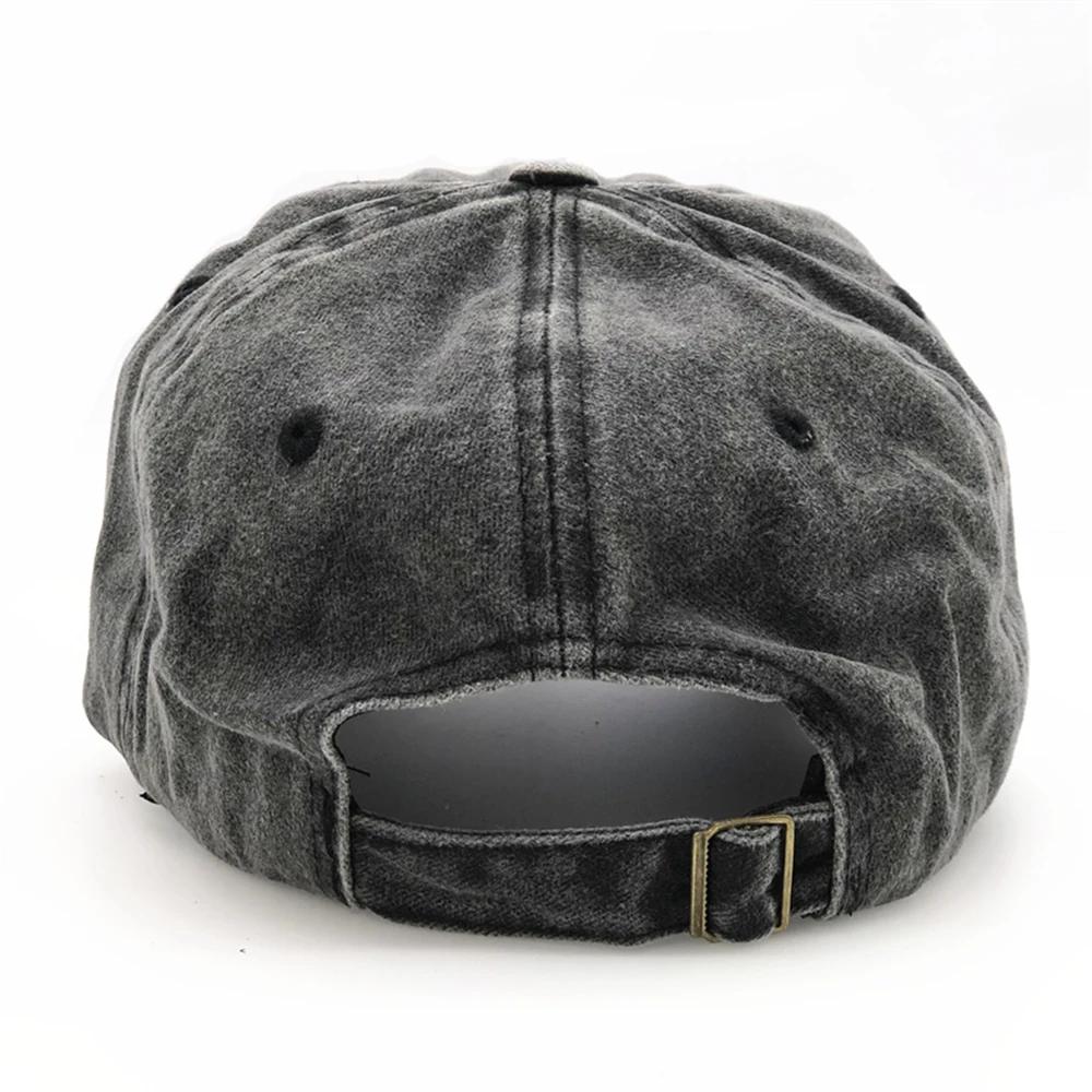 Унисекс Хлопковая Бейсболка Модная Вышивка Мягкий Верх Ретро Кепка Snapback