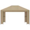 Pavilion 4 x 3 m Beige Polyester and Steel 190 gsm