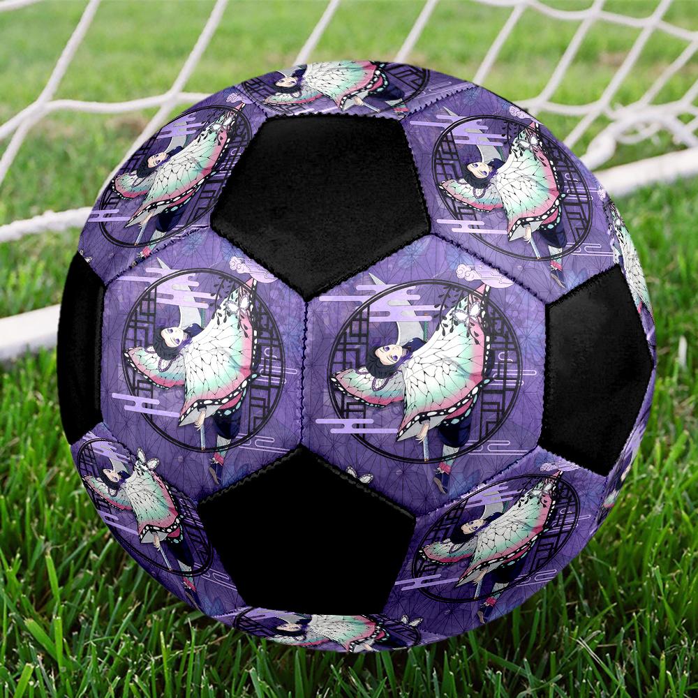 1pc Demon Slayer Kimetsu no Yaiba Football Soccer Ball Size 5 Indoor Soccer Ball Fashion Colorful Backyard Game -Great For Sports Fans Gift HE8